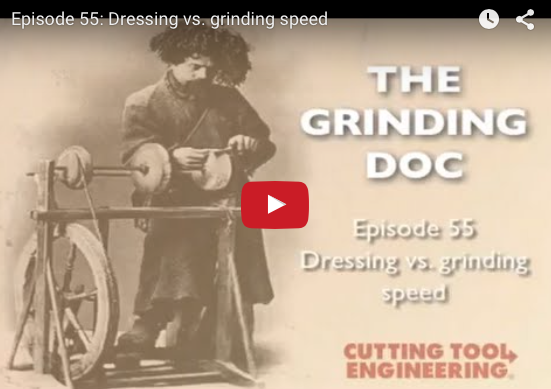 Dressing versus grinding speed video thumbnail