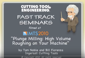 Plunge Milling: High volume roughing on your machine