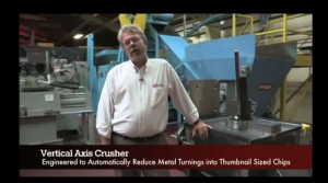 Vertical Axis Crusher turns scrap into shovel-grade chips