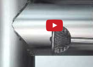 Deburring cross-drilled holes