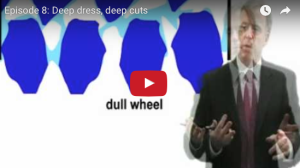 Deep dress, deep cuts