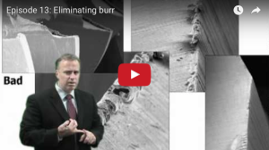 Eliminating burr?