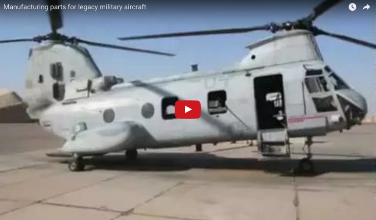 Manufacturing parts for legacy military aircraft video thumbnail