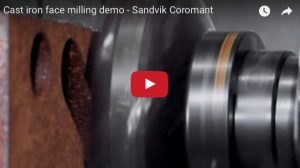 Sandvik Coromant cast iron face milling demo