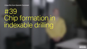 How to achieve good chip formation in indexable drilling