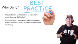 Lights out machining tips from the CNC Chef