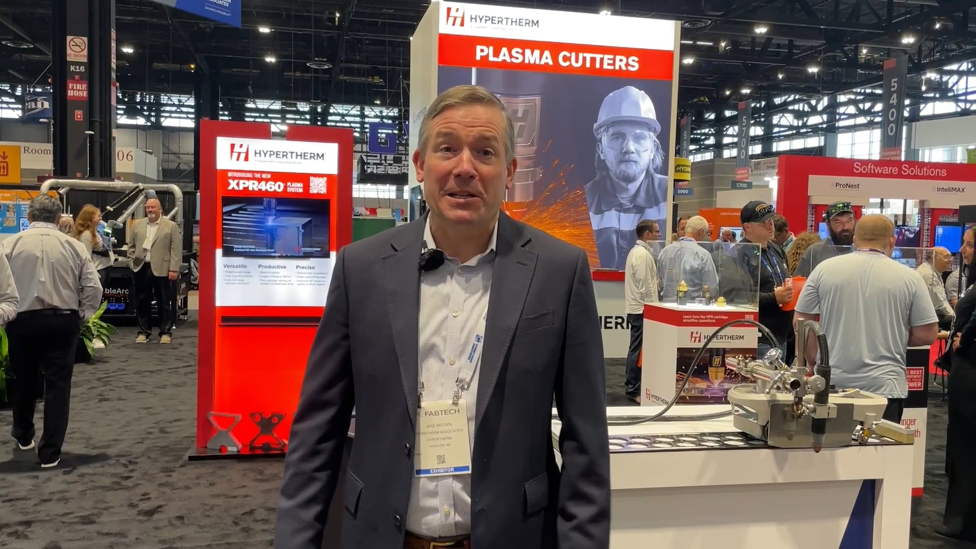 Waterjets, plasmajets and more at Hpertherm’s Fabtech booth video thumbnail