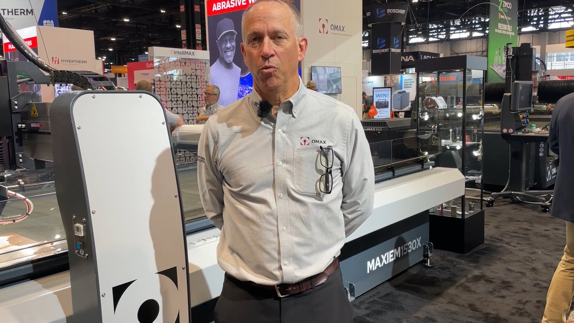 OMAX showcases the next-gen in water jet machining at Fabtech video thumbnail
